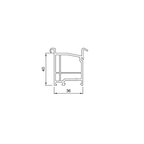 Salamander Fensterbankanschlussprofil Sohlbankprofil 36/40 NP0400