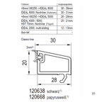 Aluplast Fenster Aluplast PVC Glasleiste 120638