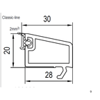 Aluplast Fenster Aluplast PVC Glasleiste 120638