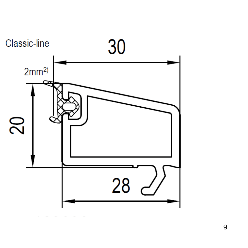 Aluplast Fenster Aluplast PVC Glasleiste 120638