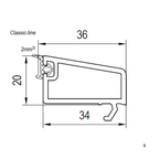 Aluplast Fenster Aluplast PVC Glasleiste 120640