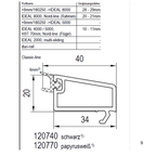 Aluplast Fenster Aluplast PVC Glasleiste 120740