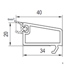 Aluplast Fenster Aluplast PVC Glasleiste 120740
