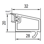 Aluplast Fenster Aluplast PVC Glasleiste 120838