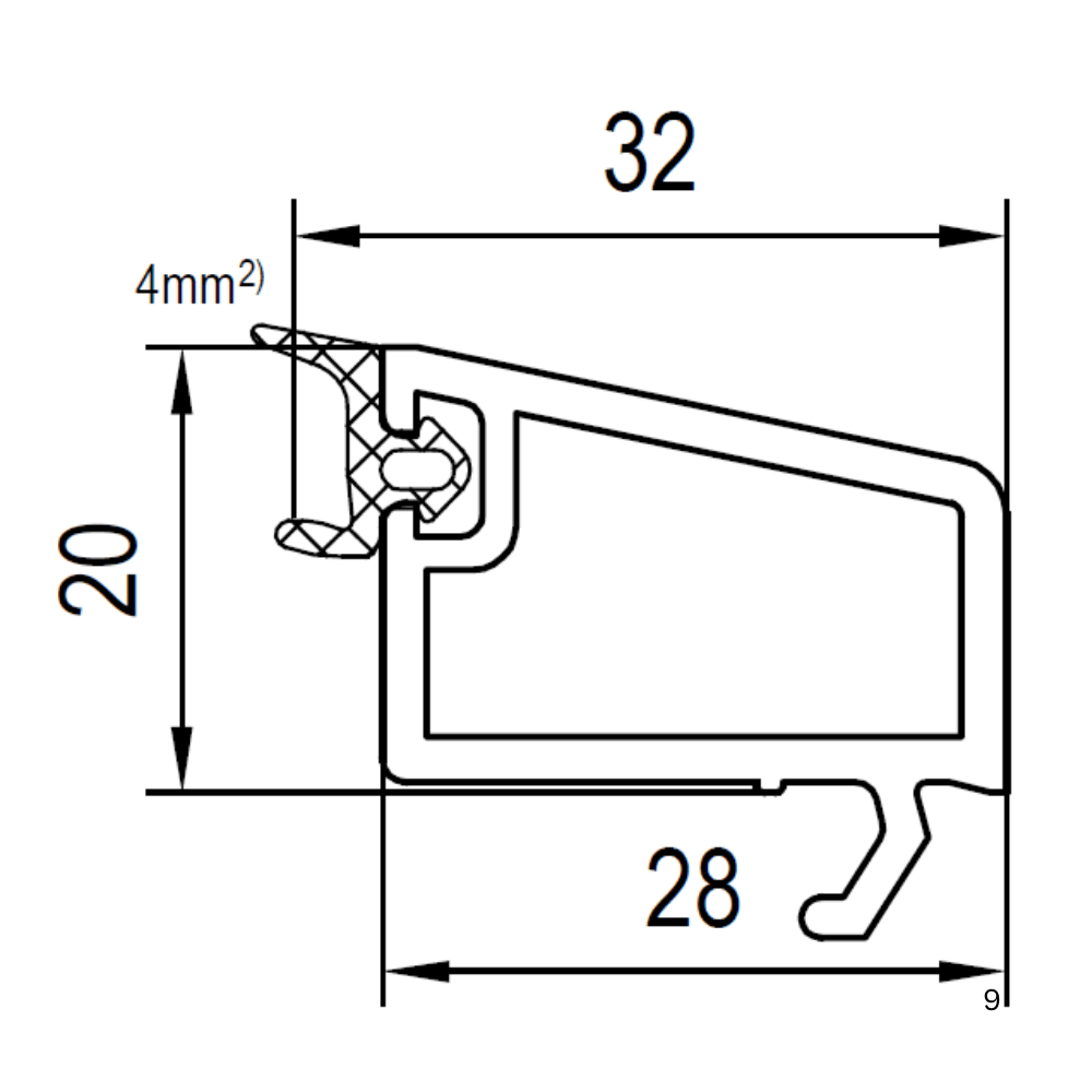 Aluplast Fenster Aluplast PVC Glasleiste 120838