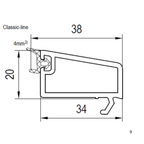 Aluplast Fenster Aluplast PVC Glasleiste 120840