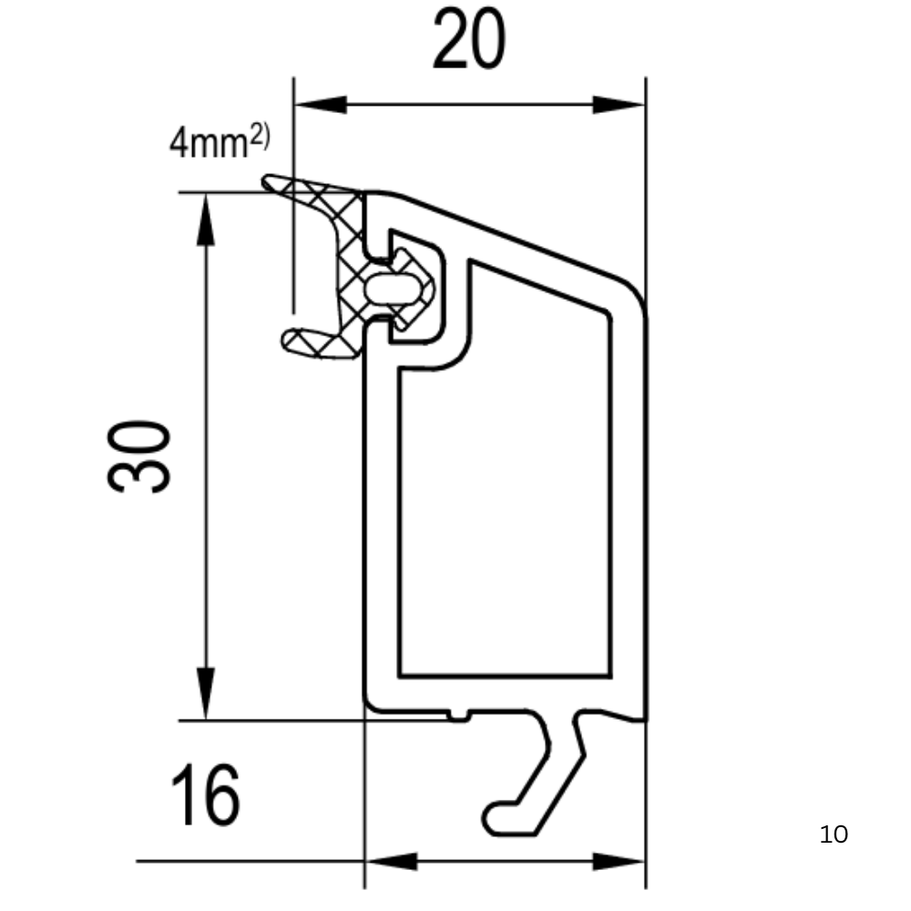 Aluplast Fenster Aluplast PVC Glasleiste 130854