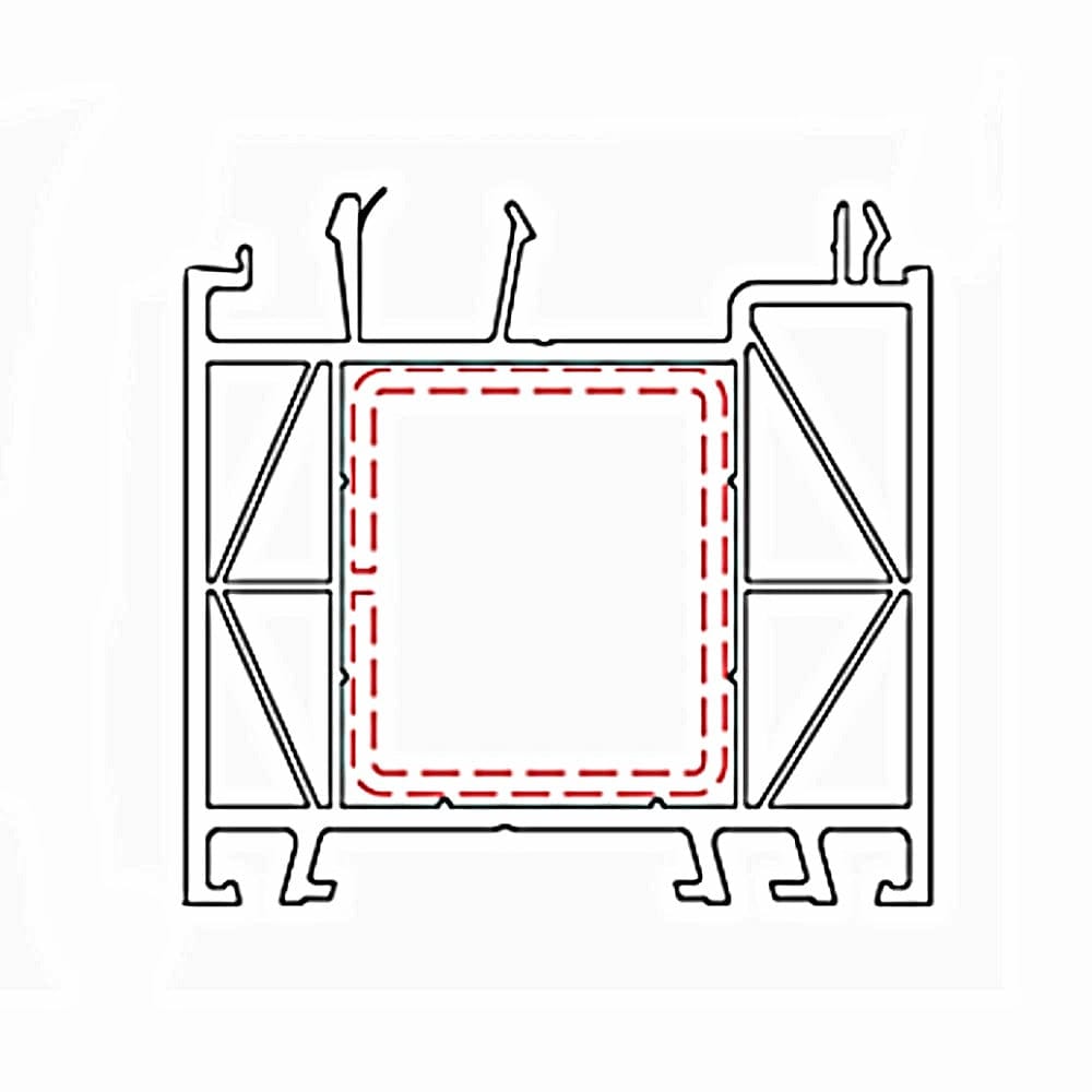 Aluplast Fenster Anthrazit (ähnlich RAL7016 Struktur) / 100cm Aluplast Blendrahmen Verbreiterung 70/60 Zweiseitig foliert 140207