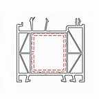 Aluplast Fenster Anthrazit (ähnlich RAL7016 Struktur) / 100cm Aluplast Blendrahmen Verbreiterung 70/60 Zweiseitig foliert 140207