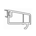 Aluplast Fenster Weiss / 40cm / Schwarz Aluplast PVC Glasleiste 120639