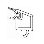 Aluplast Fenster Weiss / 40cm / Schwarz Aluplast PVC Glasleiste 120734