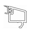 Aluplast Fenster Weiss / 40cm / Schwarz Aluplast PVC Glasleiste 120836