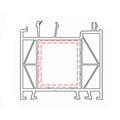 Aluplast Fenster Weiss (ähnlich RAL9016) / 100cm Aluplast Blendrahmen Verbreiterung 70/60 140207