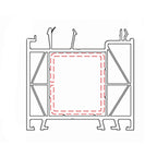 Aluplast Fenster Weiss (ähnlich RAL9016) / 100cm Aluplast Blendrahmen Verbreiterung 70/60 140207