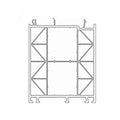 Aluplast Fenster Weiss (ähnlich RAL9016) / 100cm Aluplast Blendrahmen Verbreiterung 85/100 180204
