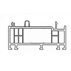 Aluplast Fenster Weiss (ähnlich RAL9016) / 100cm Aluplast Blendrahmen Verbreiterung 85/35 180201