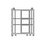 Aluplast Fenster Weiss (ähnlich RAL9016) / 100cm Veka Blendrahmen Verbreiterung 82/100 114.043