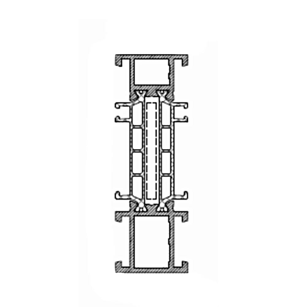 Aluprof Fenster Aluprof ALU Blendrahmen Verbreiterung K528600 für MB-86N 77/25,5