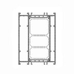 Aluprof Fenster Weiss (ähnlich RAL9016) / 100cm Aluprof ALU Blendrahmen Verbreiterung 528669 für MB-86N 77/108