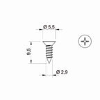 Aluprof Plissee Aluprof Plissee Blechschraube 2,9/9,5