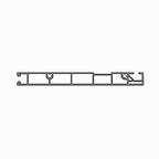 Aluprof Rolladen 100 mm / 100cm / Weiß Aluprof Revisionsklappe Kastendeckel PSRD 100, 125