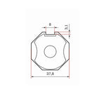 Aluprof Rolladen Aluprof Adapter und Mitnehmer für DM35BD Antriebe SW40