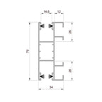 Aluprof Rolladen Aluprof ALU Führungsschiene PPD79/ODS/S