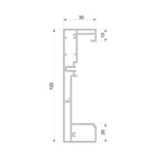 Aluprof Rolladen Aluprof ALU Führungsschiene PPSRS/35/120/T