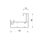 Aluprof Rolladen Aluprof ALU Führungsschiene PPSRS/35/T