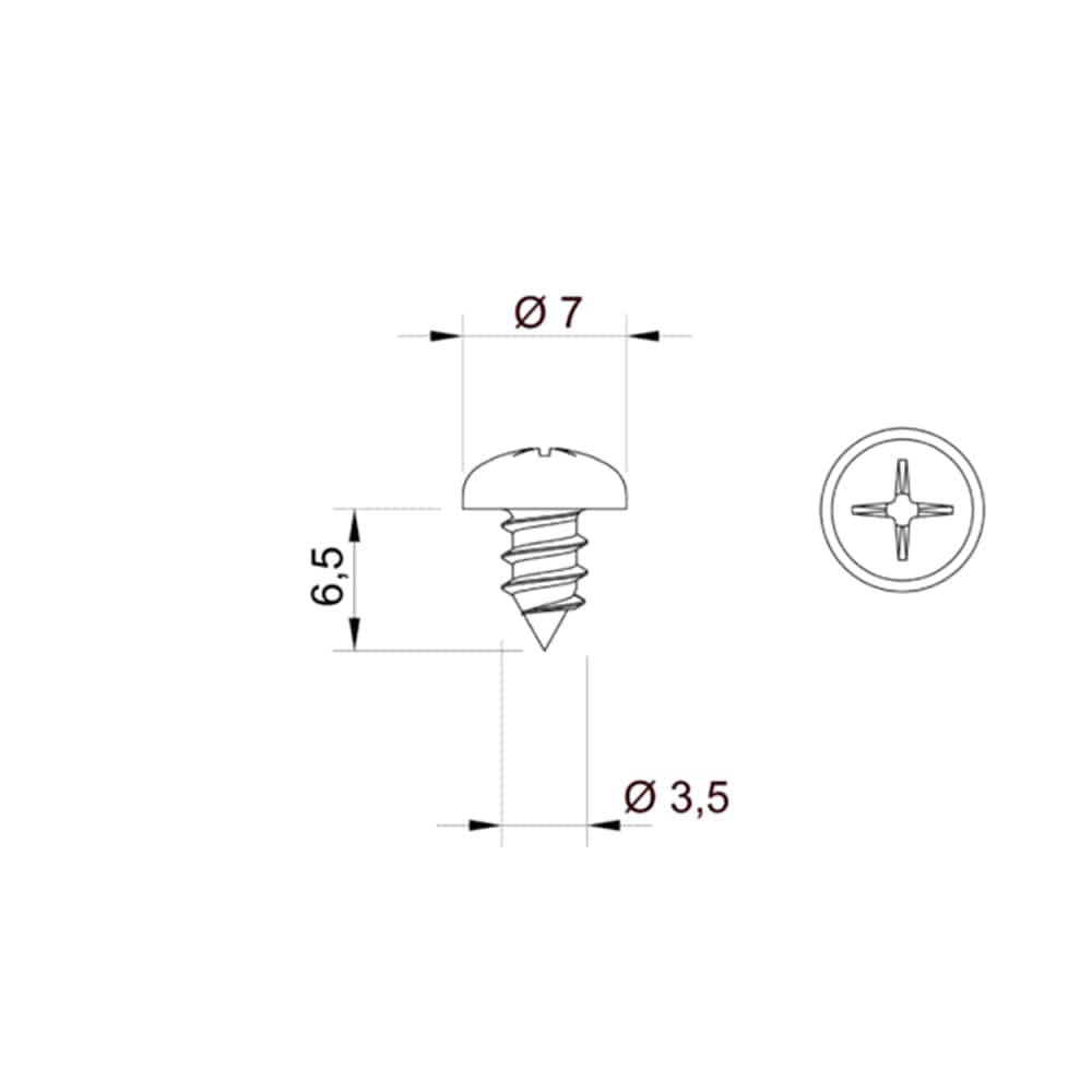 Aluprof Rolladen Aluprof Blechschraube Selbstformend 3,5/6,5