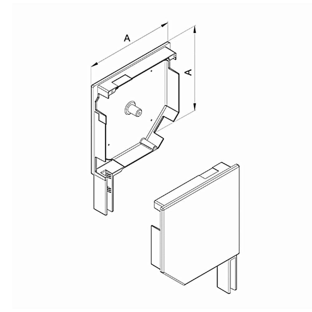 Aluprof Rolladen Aluprof Blendenkappen Seitenblende 45° BS125