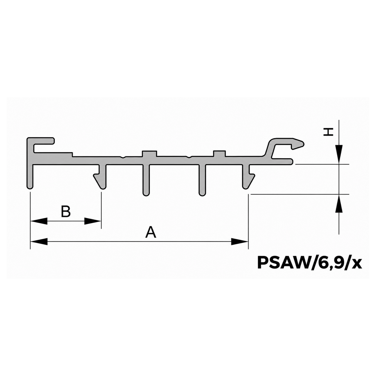 Aluprof Rolladen Aluprof Kasten-Anpassungsprofil mit Kragarm PSAW/6,9