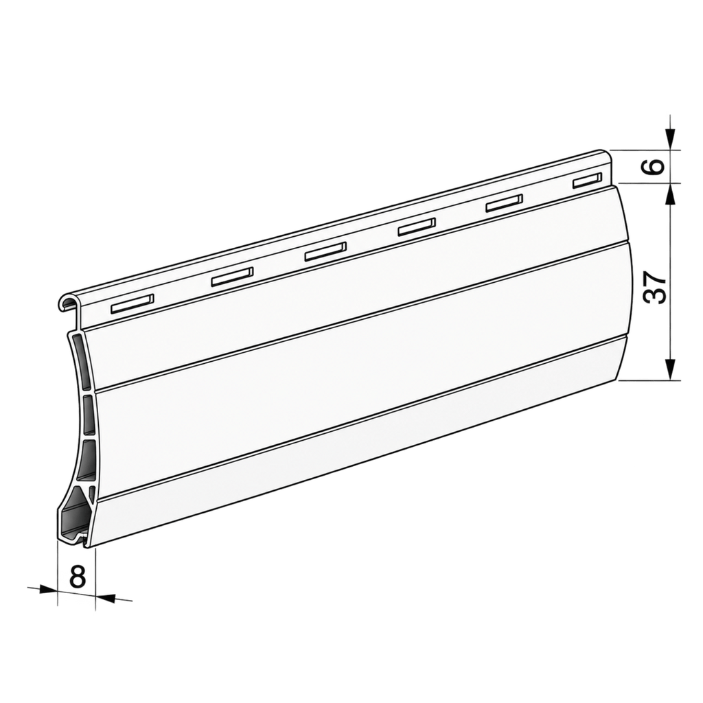 Aluprof Rolladen Aluprof PVC Rollladenpanzer perforiert PT37