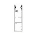 Aluprof Rolladen Grau (ähnlich RAL7038) / 100cm Aluprof ALU Führungsschiene PP110Z