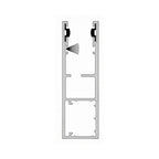 Aluprof Rolladen Grau (ähnlich RAL7038) / 100cm Aluprof ALU Führungsschiene PP110Z
