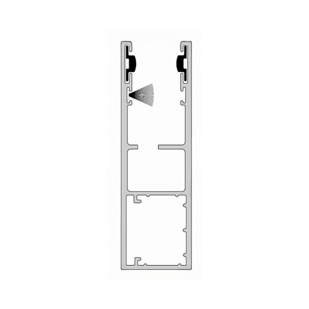 Aluprof Rolladen Grau (ähnlich RAL7038) / 100cm Aluprof ALU Führungsschiene PP110Z