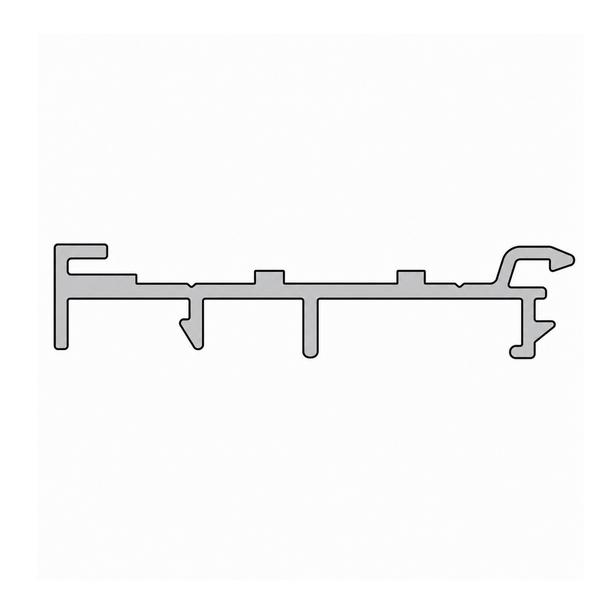 Aluprof Rolladen Weiß (02) / 100cm Aluprof Kasten-Anpassungsprofil mit Kragarm PSAW/6,7