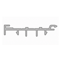 Aluprof Rolladen Weiß (02) / 100cm Aluprof Kasten-Anpassungsprofil mit Kragarm PSAW/6,9
