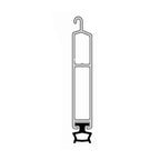 Aluprof Rolladen Weiss / 40cm Aluprof ALU-Endstab mit Gummidichtung LDG40