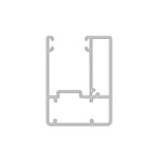 Aluprof Rolladen Weiß (ähnlich RAL9016) / 100cm Aluprof ALU Führungsschiene PPSRS/43/S