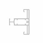 Aluprof Rolladen Weiß (ähnlich RAL9016) / 100cm Aluprof ALU Führungsschiene PPZDSRS/56/T