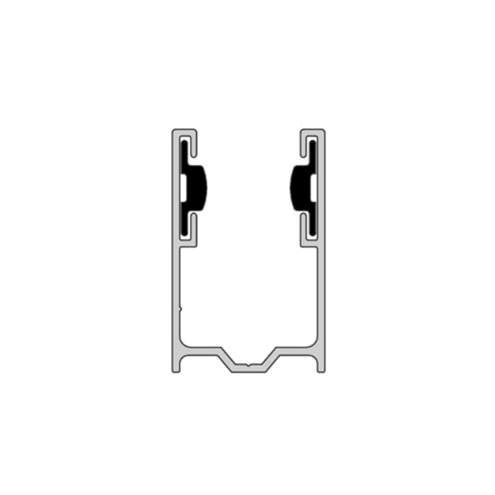 Aluprof Rolladen Weiß (ähnlich RAL9016) / 100cm Aluprof ALU Führungsschiene PU43/G