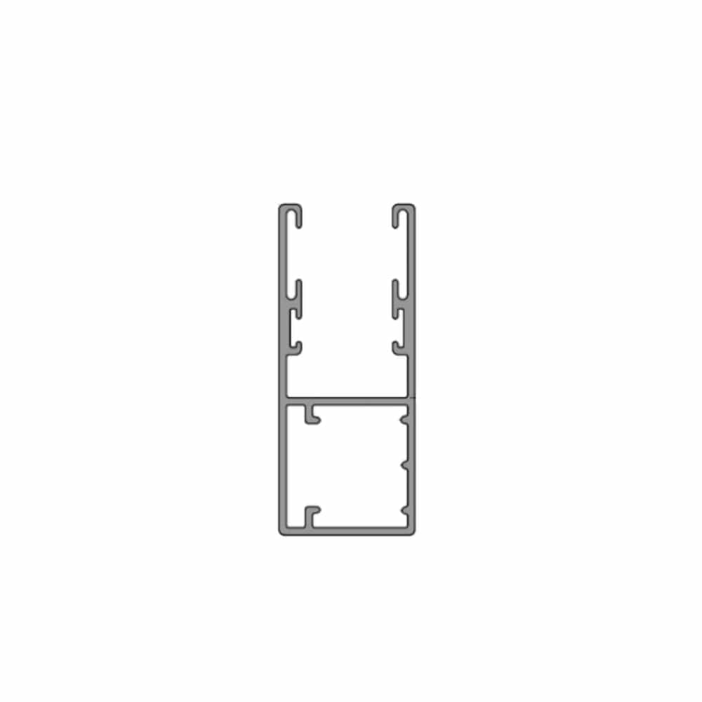 Aluprof Rolladen Weiß (ähnlich RAL9016) / 50cm Aluprof ALU Führungsschiene PP66/GS