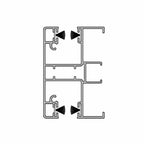 Aluprof Rolladen Weiß (ähnlich RAL9016) / 50cm Aluprof ALU Führungsschiene PPDA-P60/12