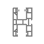 Aluprof Rolladen Weiß (ähnlich RAL9016) / 50cm Aluprof PVC Maxi Führungsschiene PPD60/17