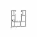 Aluprof Rolladen Weiß (ähnlich RAL9016) / 50cm Aluprof PVC Mini Führungsschiene PP38/12