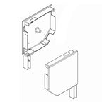 Aluprof Rolladen Weiss Aluprof Blendenkappen Seitenblende 45° BS125