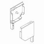 Aluprof Rolladen Weiss Aluprof Blendenkappen Seitenblende 45° BS205