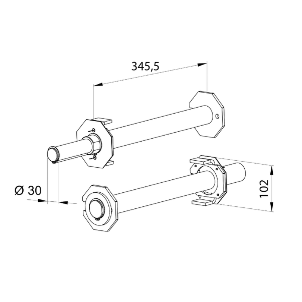 Aluprof Rolltor Aluprof Kapsel SW102 OBS102K