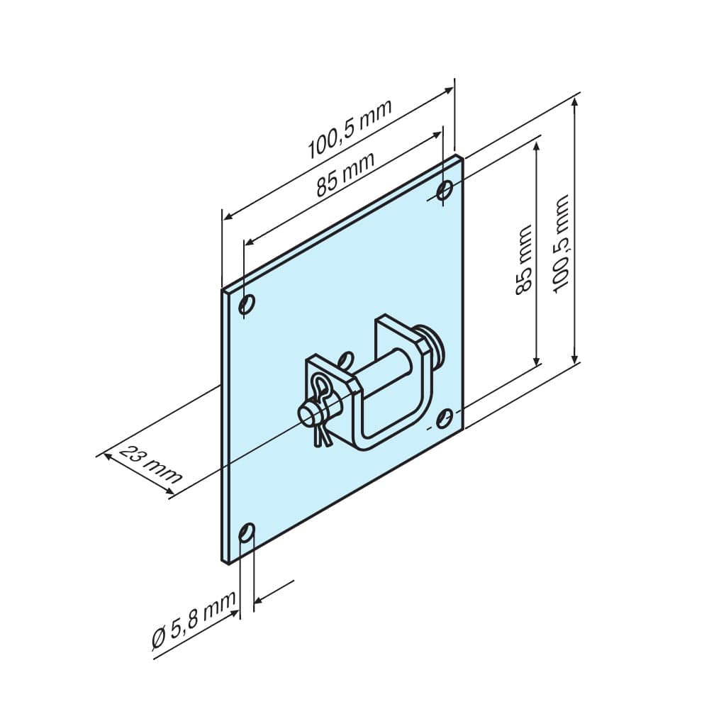 BECKER-Antriebe GmbH Fensterbauteile Becker Motorlager L für Blendkappen